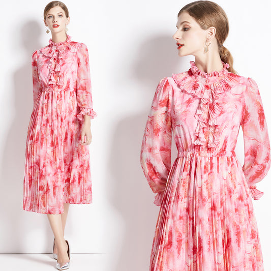 Robe imprimée pour le défilé de printemps et d'été