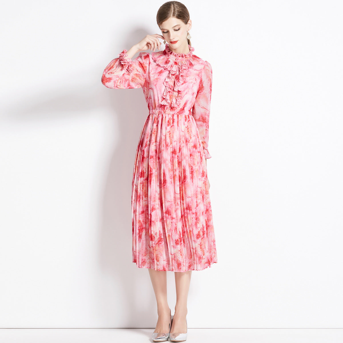 Robe imprimée pour le défilé de printemps et d'été