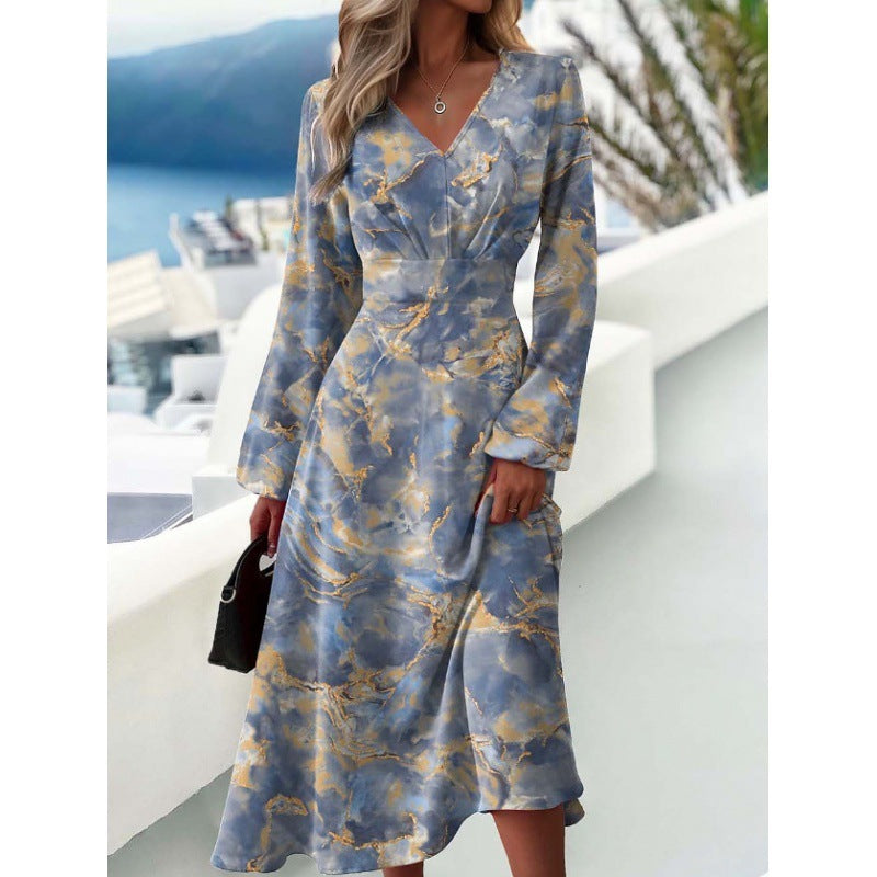 Robe Décontractée Sans Manches et Imprimé Floral.