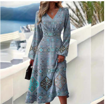 Robe Décontractée Sans Manches et Imprimé Floral.